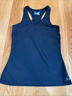 Under Armour Women's Black  Racerback Performance Heatgear V-neck  Workout Tank